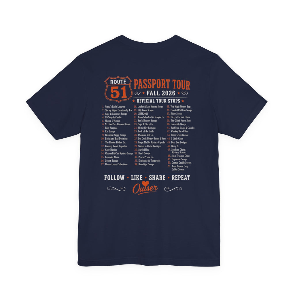 Dreamers Town Route 51 Passport Tour Tee