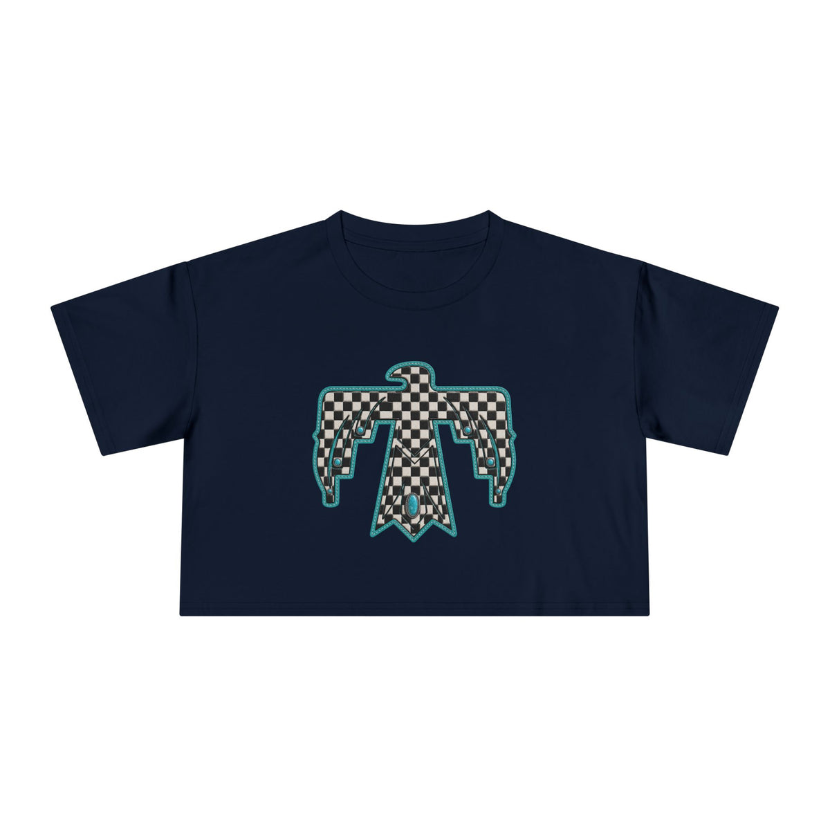 T-Bird checkered cropped T