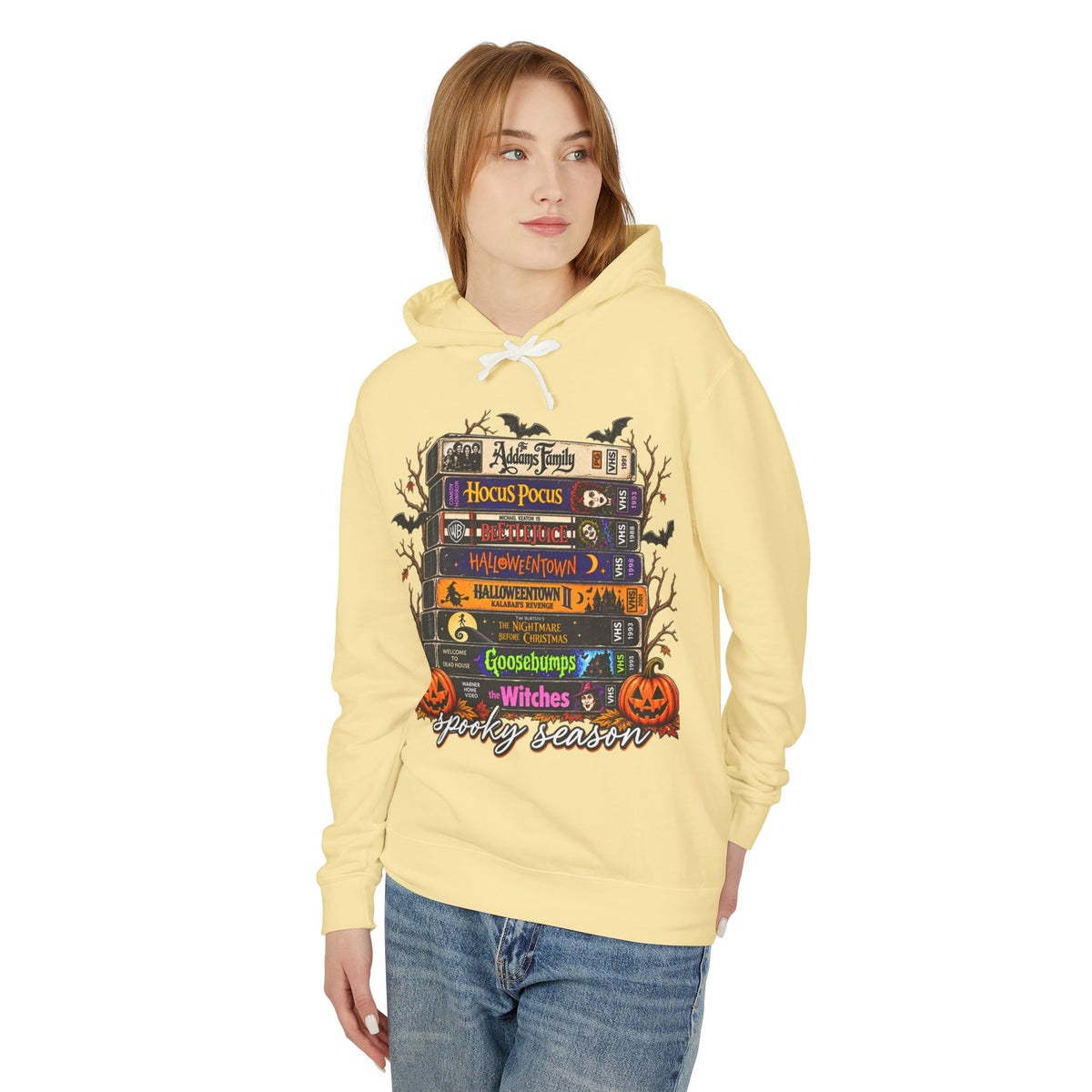 Spooky season Lightweight Hooded Sweatshirt