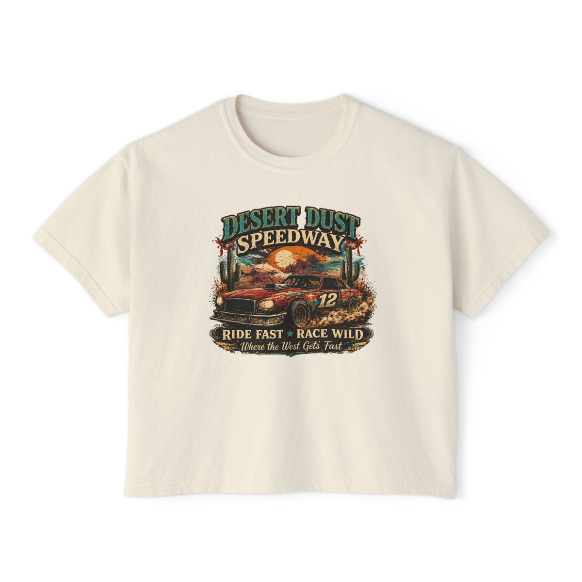 Desert Dust SpeedwayWomen's Boxy Tee