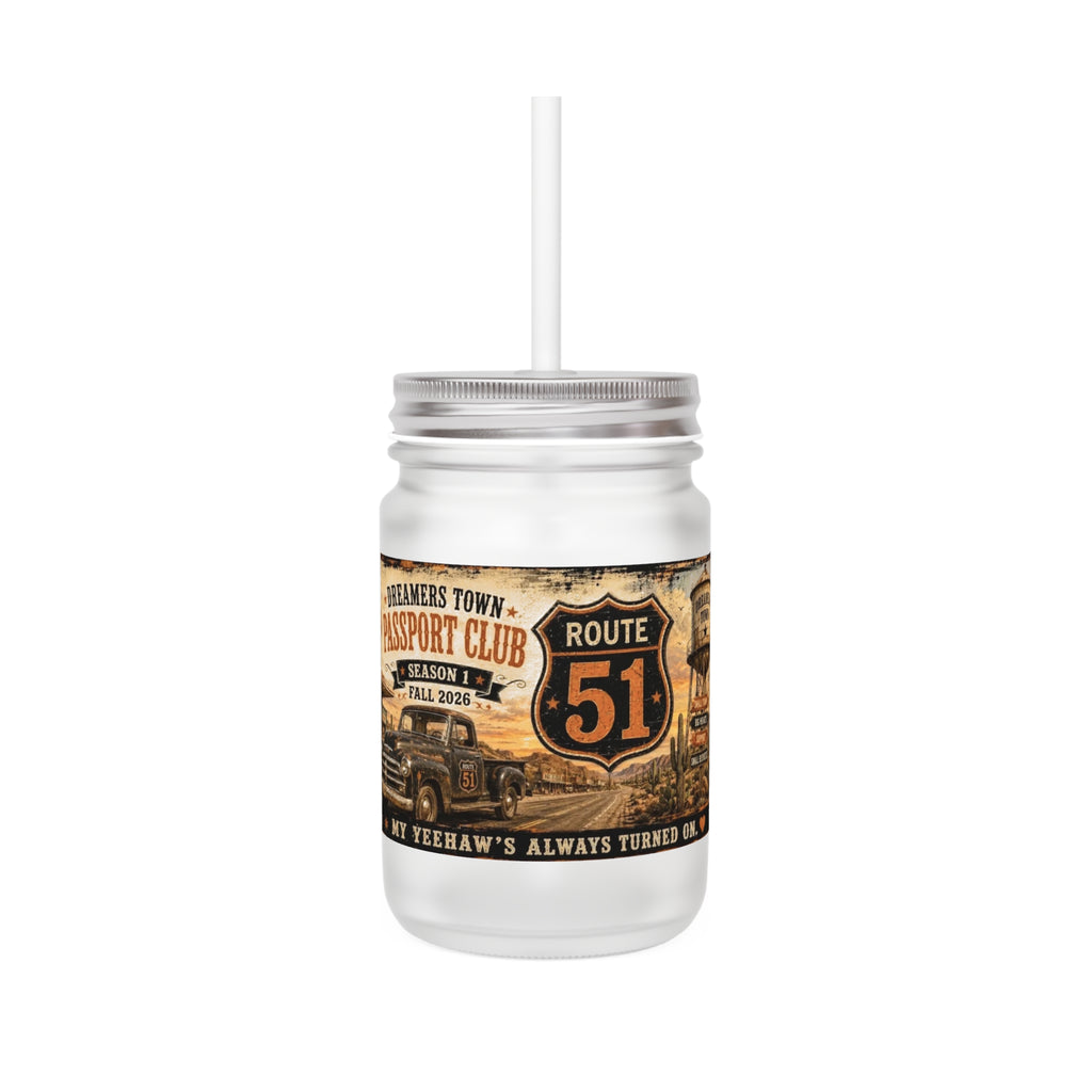 Dreamers Town Mason Jar