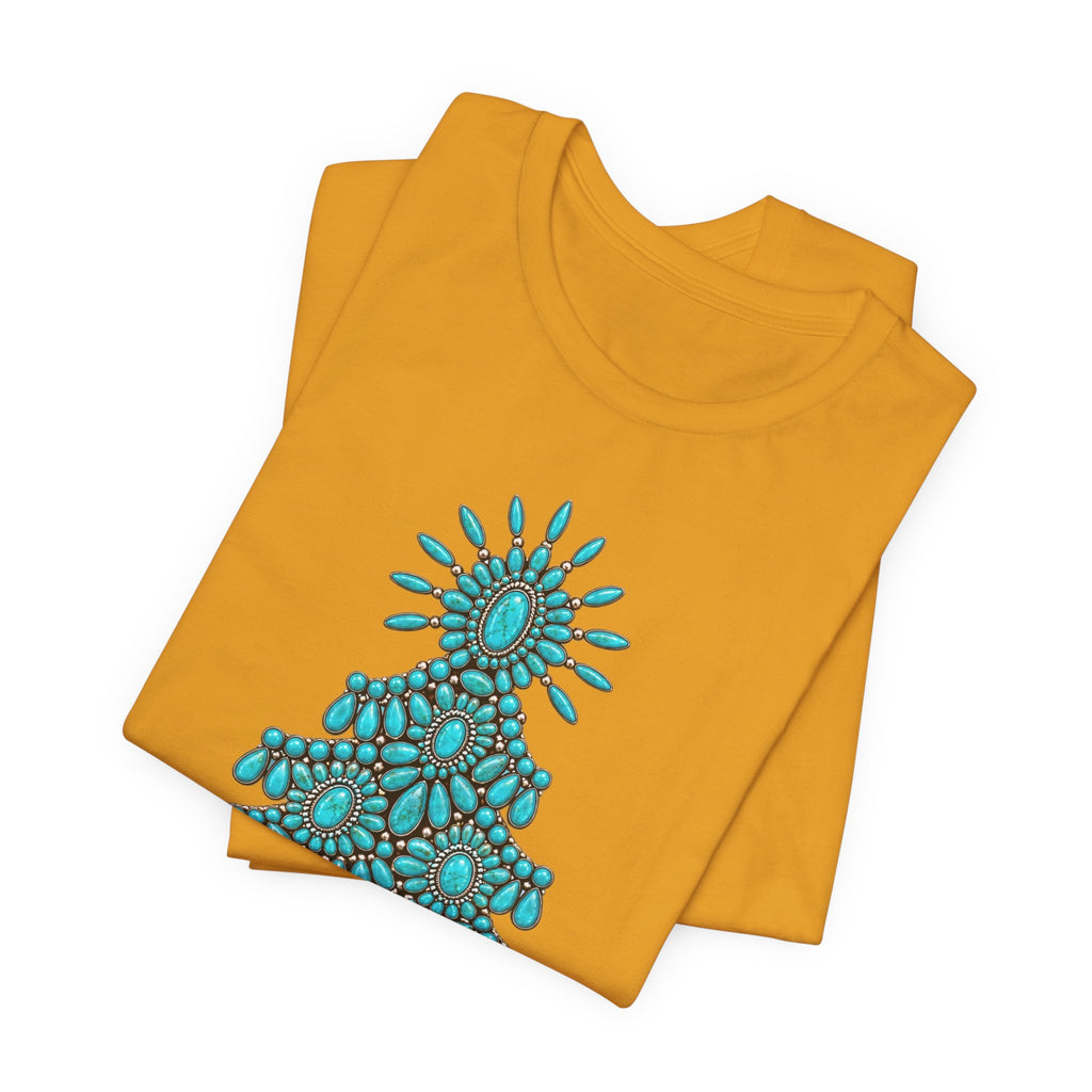 Turquoise Conch Christmas tree Short Sleeve Tee
