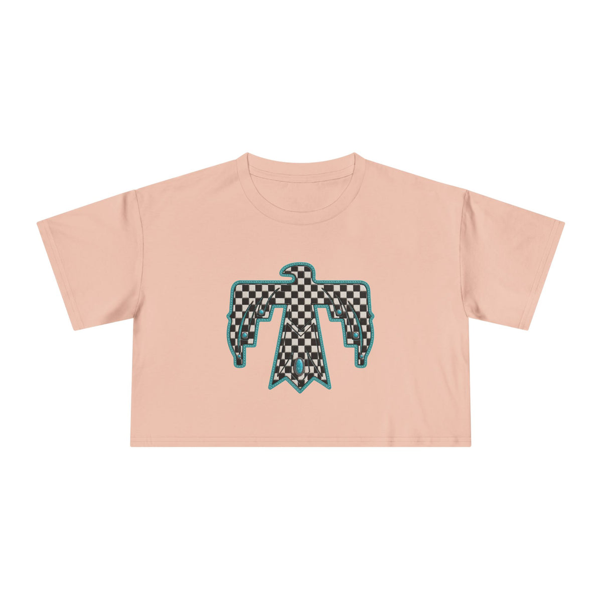 T-Bird checkered cropped T