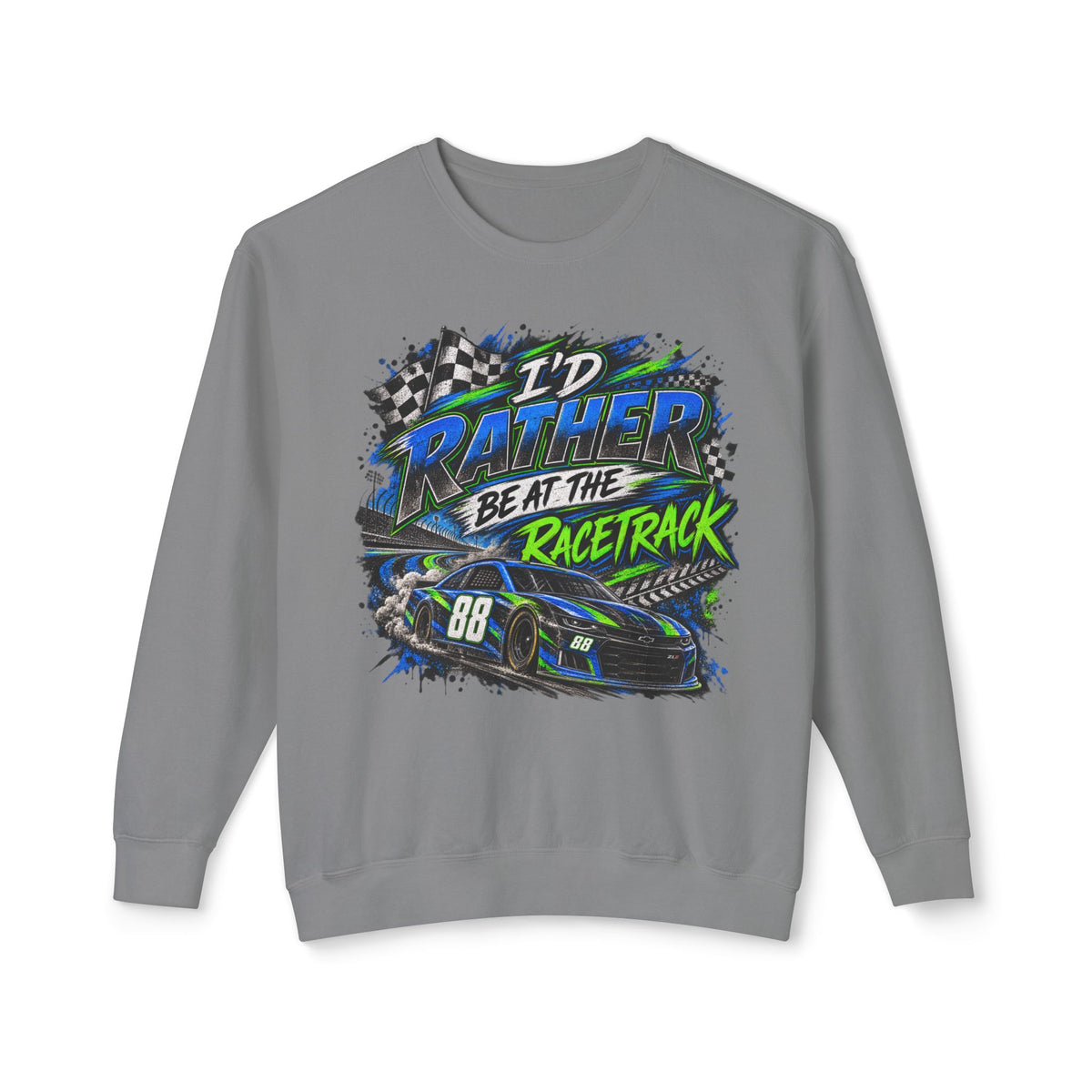 Rather be racing Lightweight Crewneck Sweatshirt