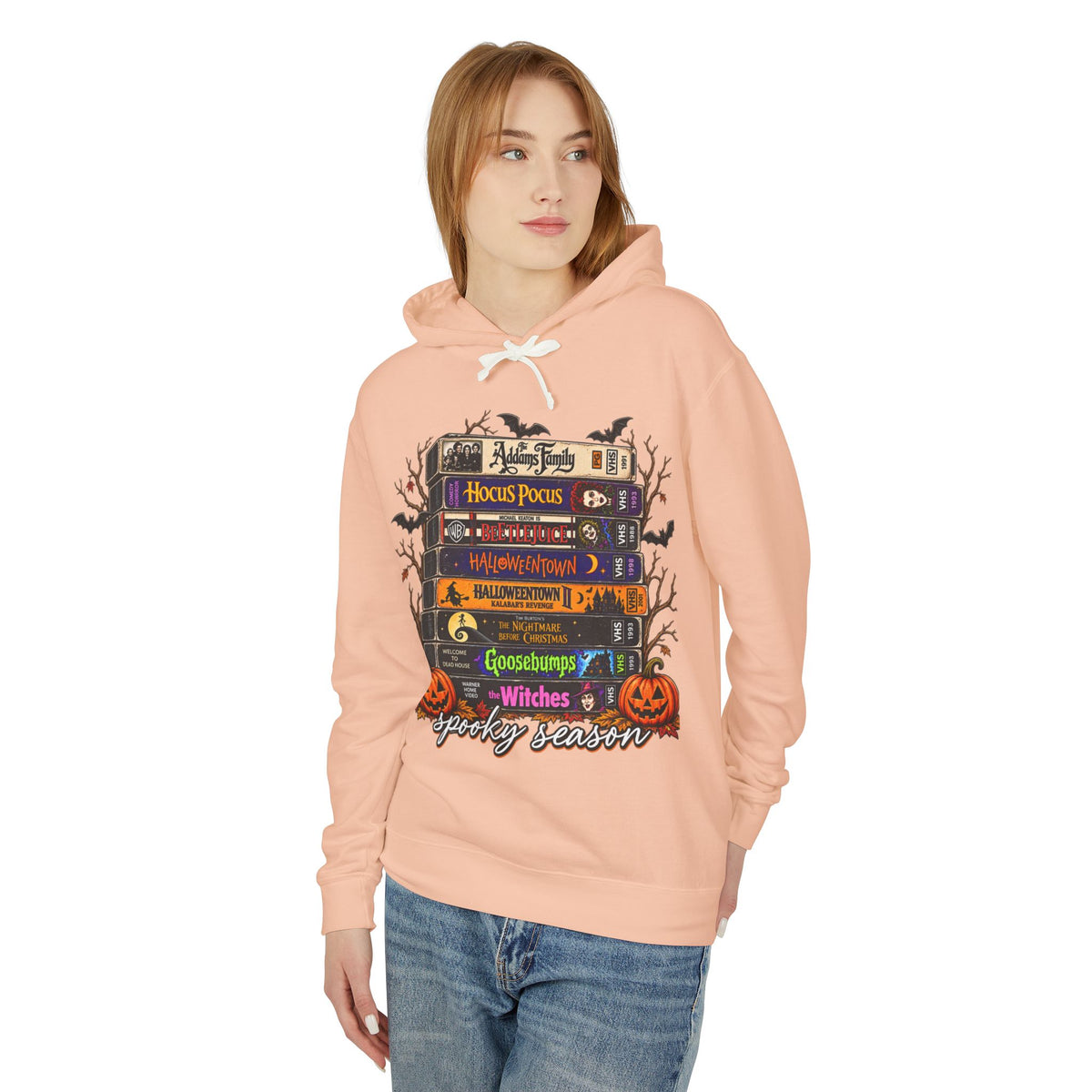 Spooky season Lightweight Hooded Sweatshirt
