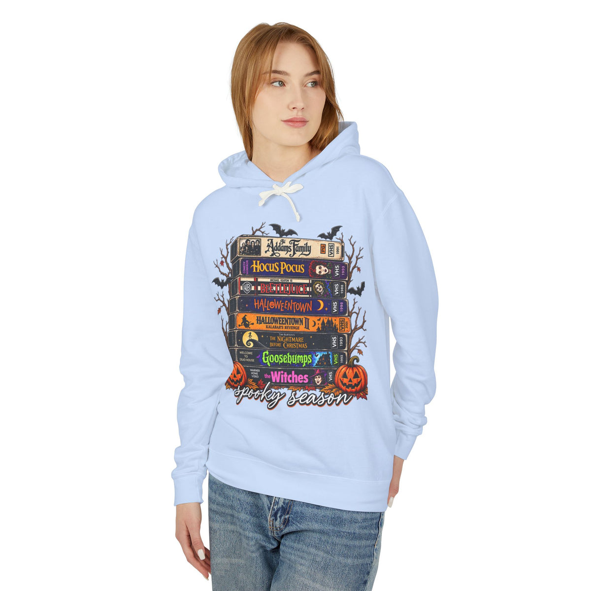 Spooky season Lightweight Hooded Sweatshirt