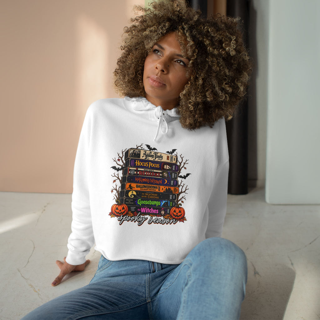 Spooky season Crop Hoodie
