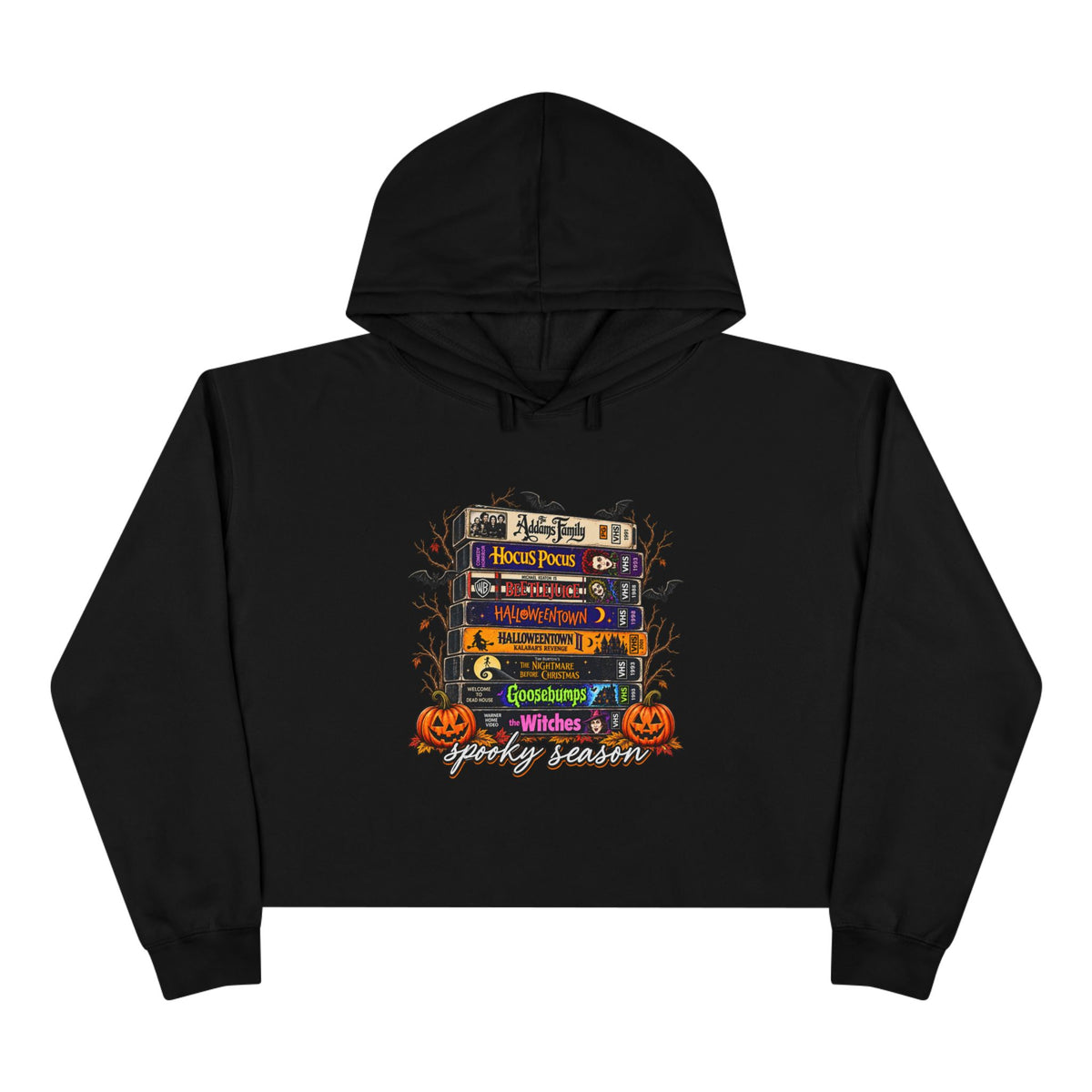 Spooky season Crop Hoodie