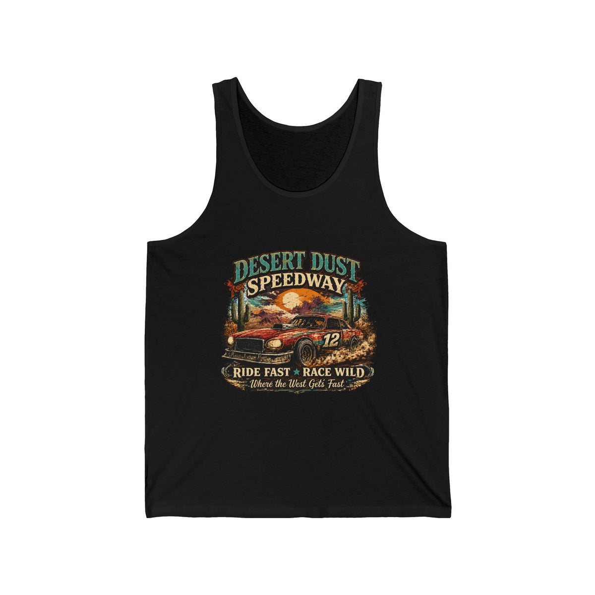 Desert Dust Speedway Unisex Jersey Tank