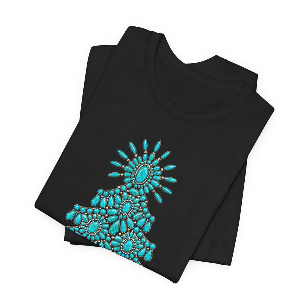Turquoise Conch Christmas tree Short Sleeve Tee