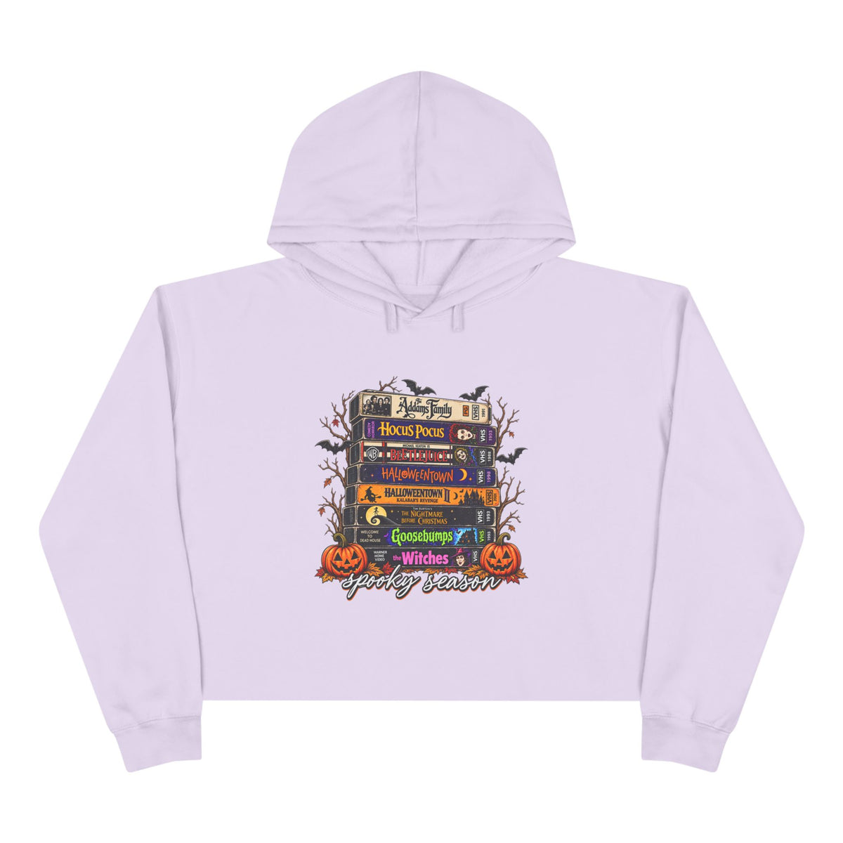 Spooky season Crop Hoodie
