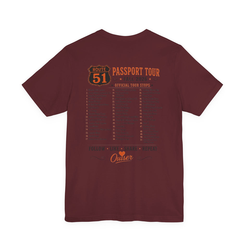 Dreamers Town Route 51 Passport Tee