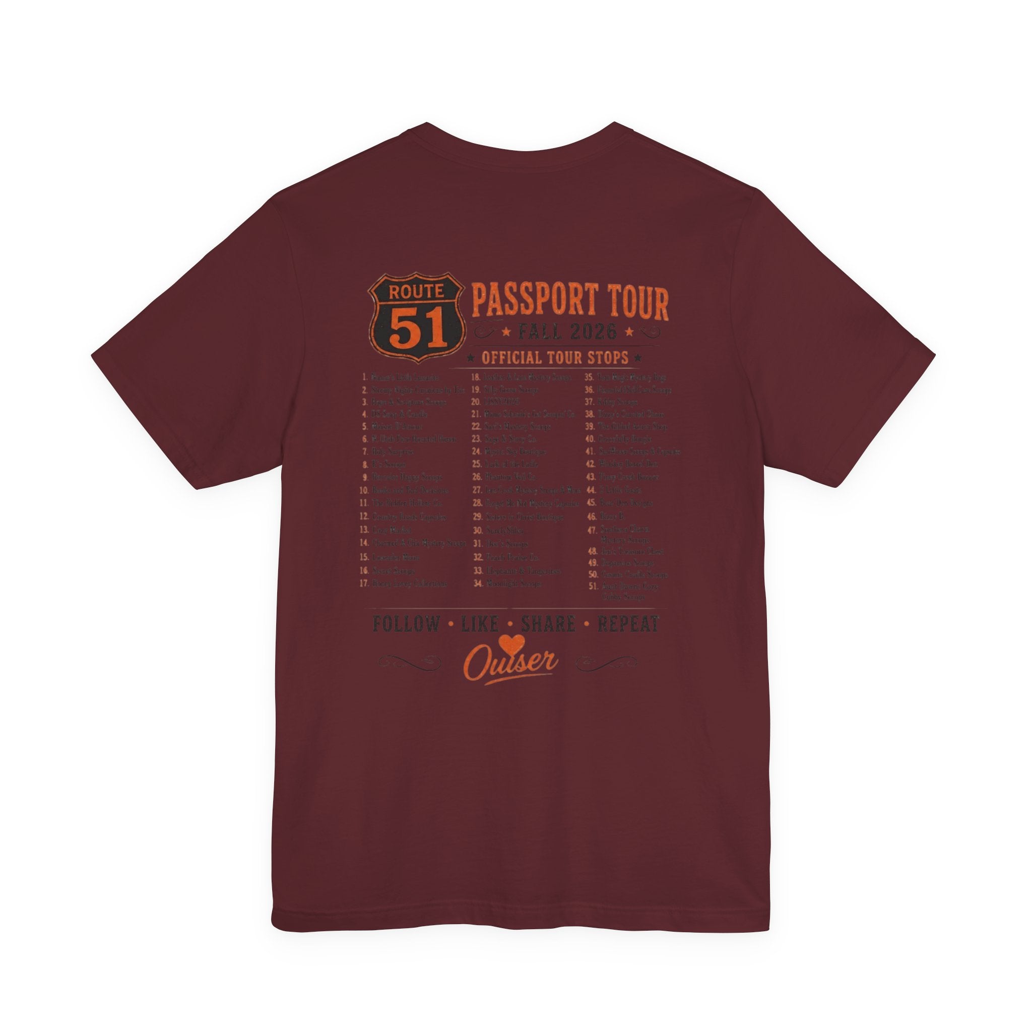 Dreamers Town Route 51 Passport Tee
