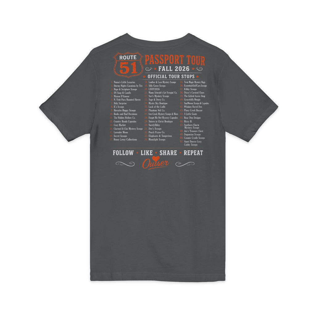 Unisex Jersey Short Sleeve V-Neck Tee