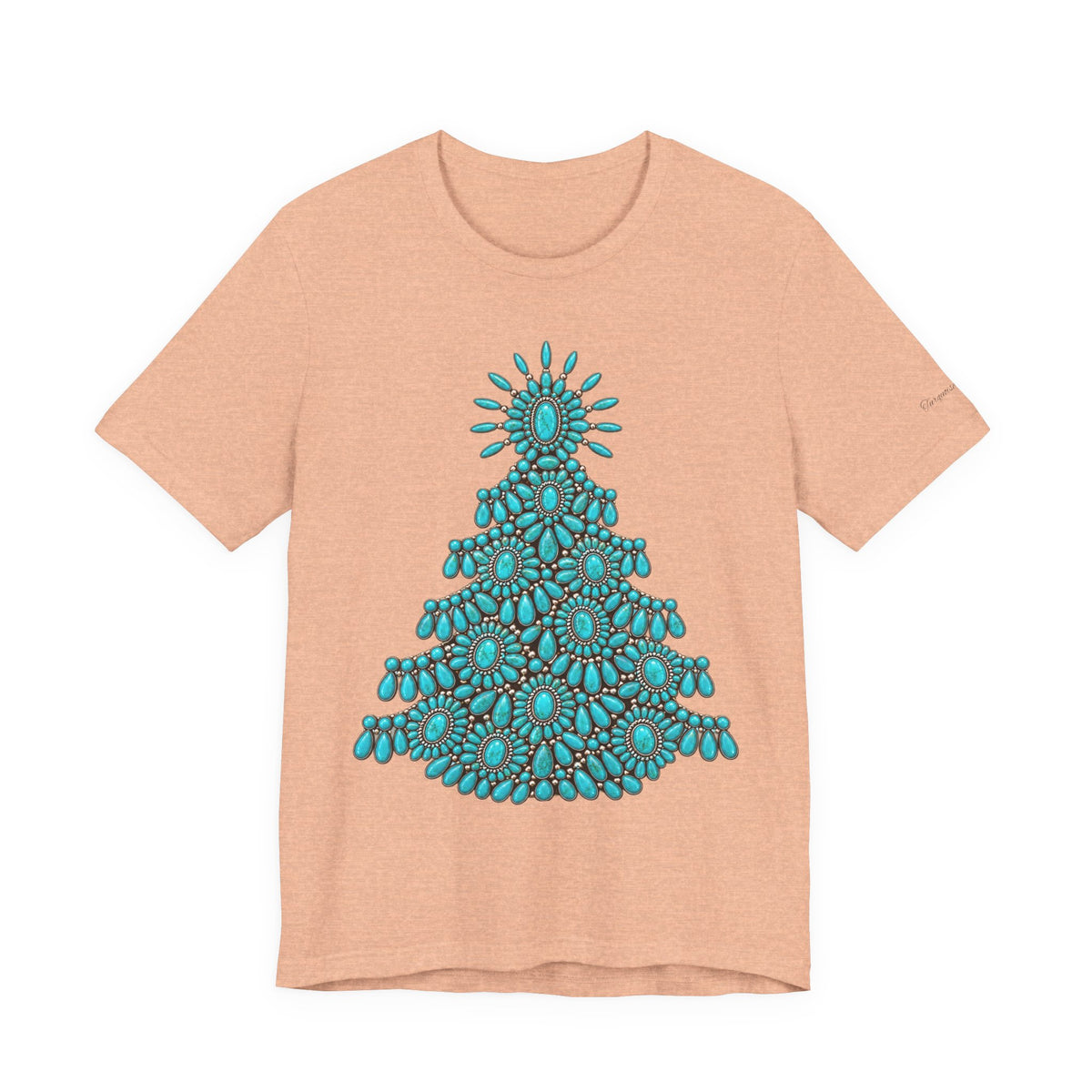 Turquoise Conch Christmas tree Short Sleeve Tee