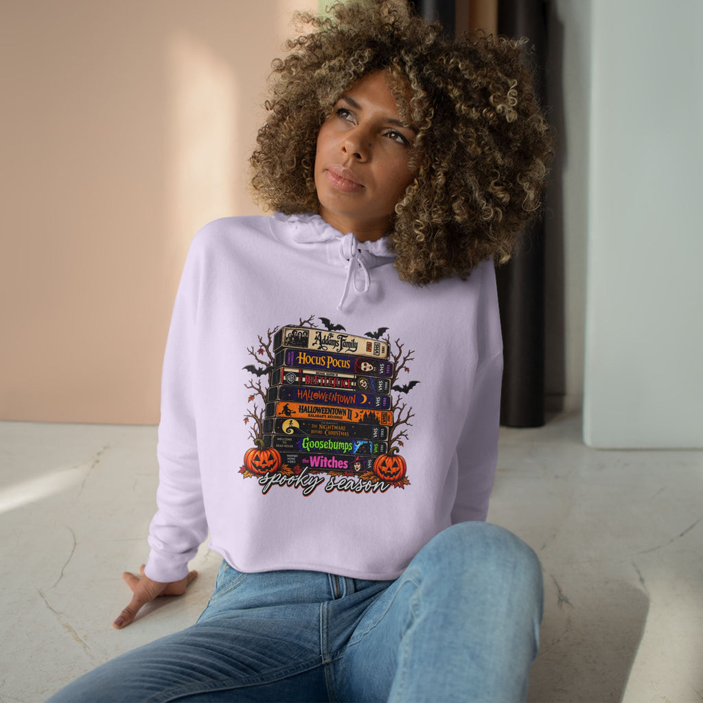 Spooky season Crop Hoodie
