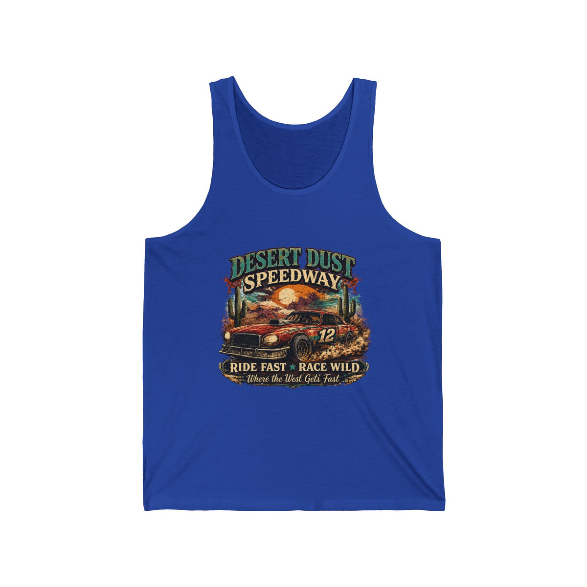 Desert Dust Speedway Unisex Jersey Tank