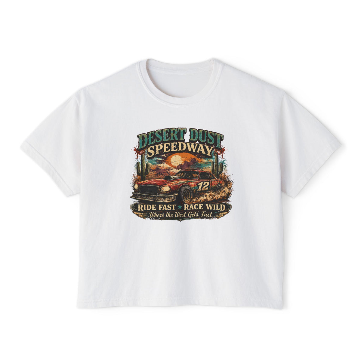 Desert Dust SpeedwayWomen's Boxy Tee