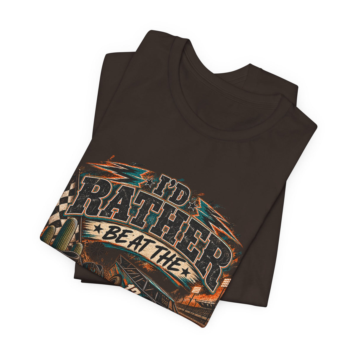 Rather be @ the track  Short Sleeve Tee