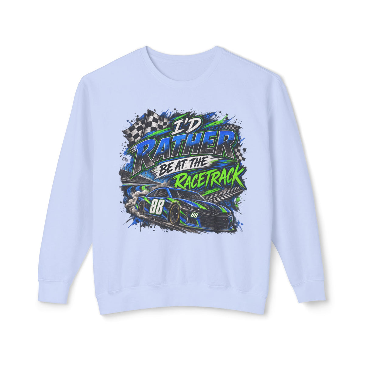 Rather be racing Lightweight Crewneck Sweatshirt