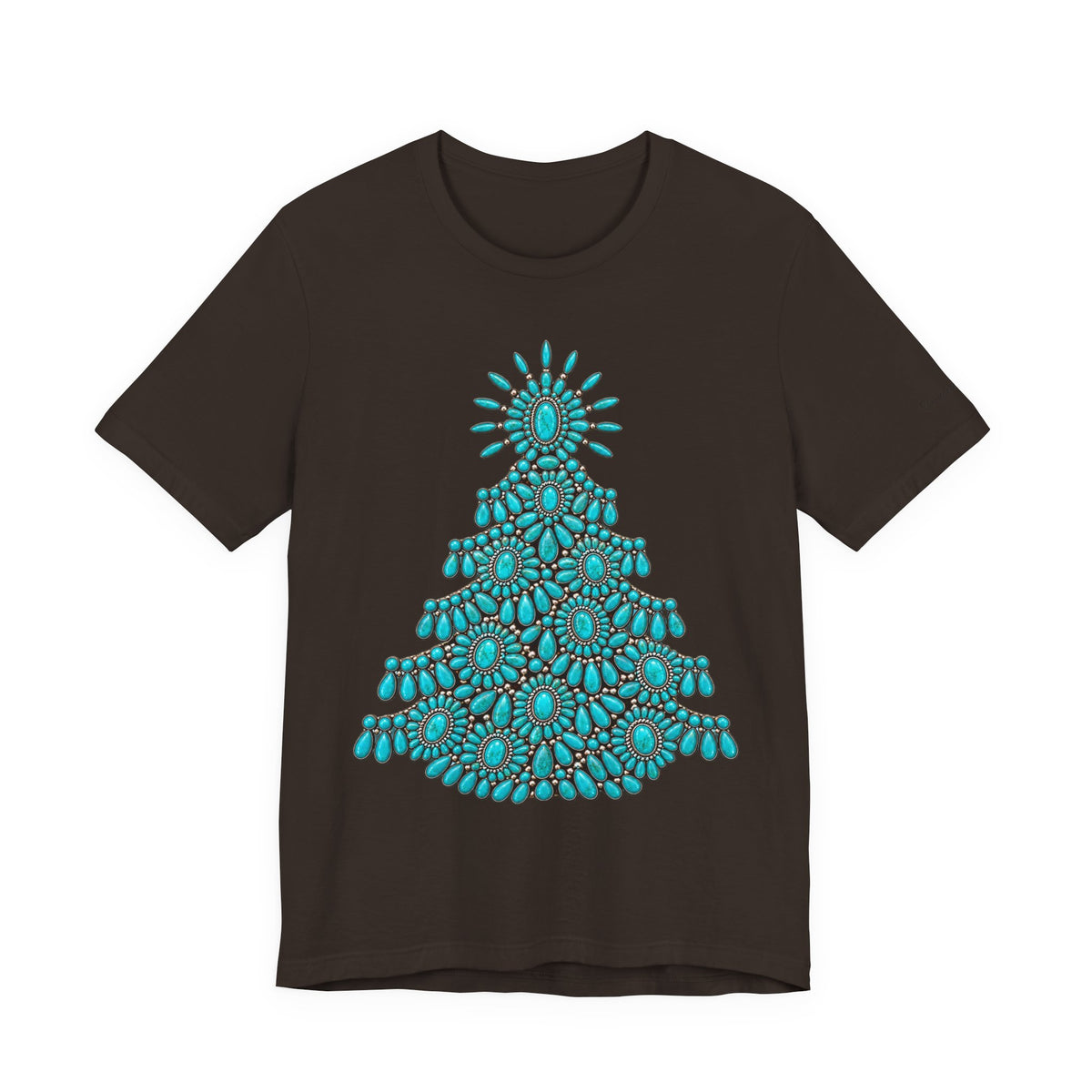 Turquoise Conch Christmas tree Short Sleeve Tee