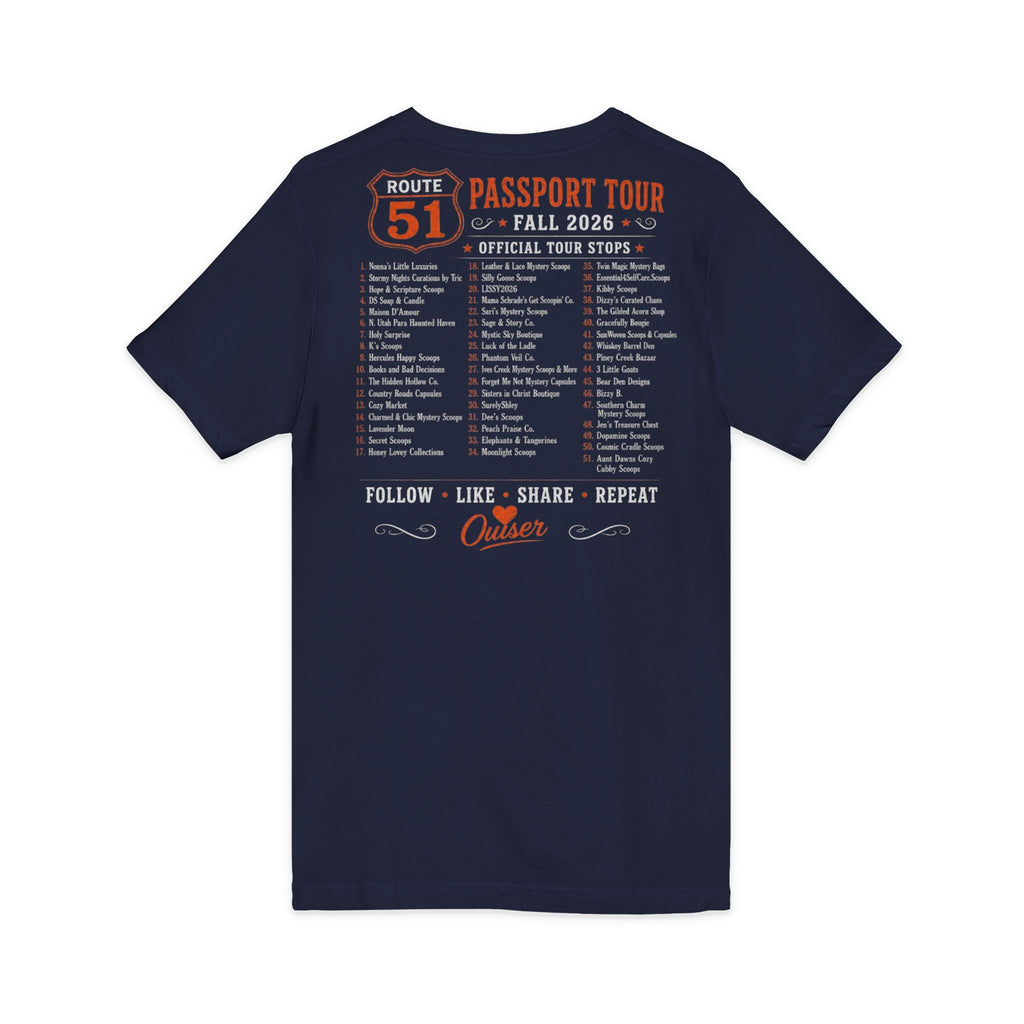 Unisex Jersey Short Sleeve V-Neck Tee
