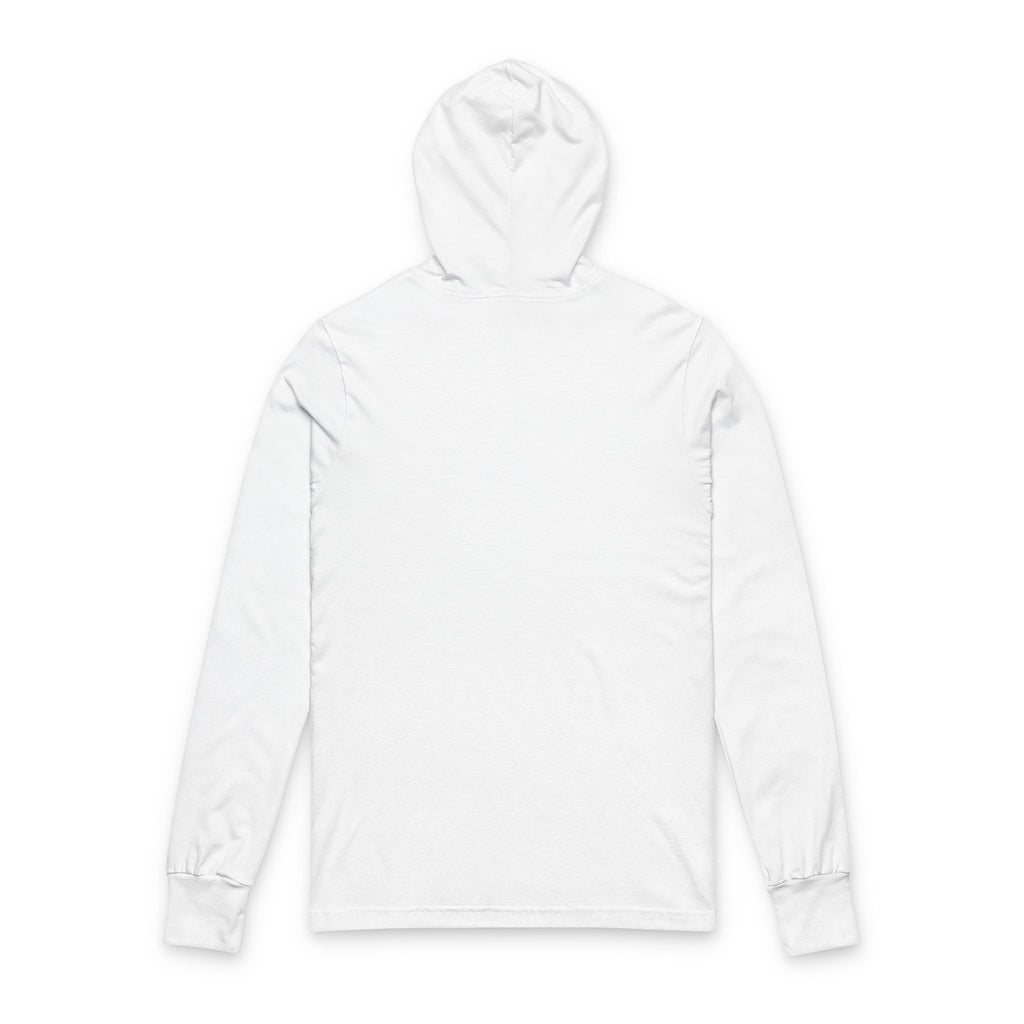 Black/white spooky Hooded Long Sleeve Tee