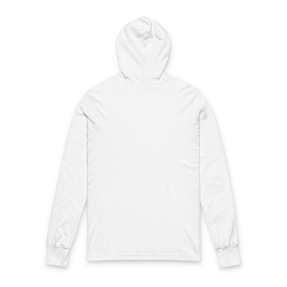Black/white spooky Hooded Long Sleeve Tee