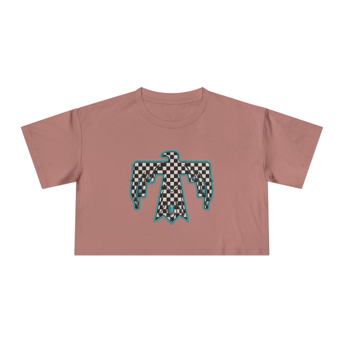 T-Bird checkered cropped T