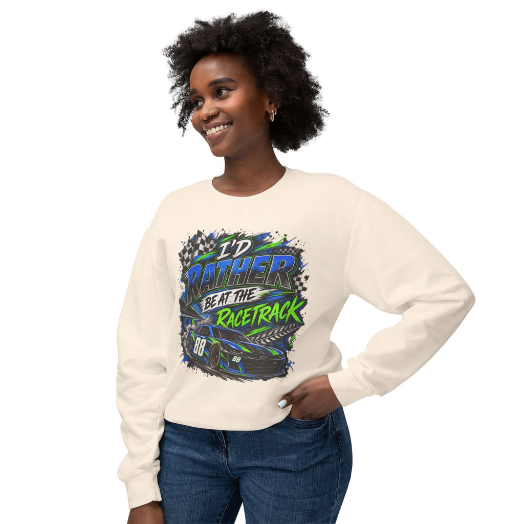 Rather be racing Lightweight Crewneck Sweatshirt