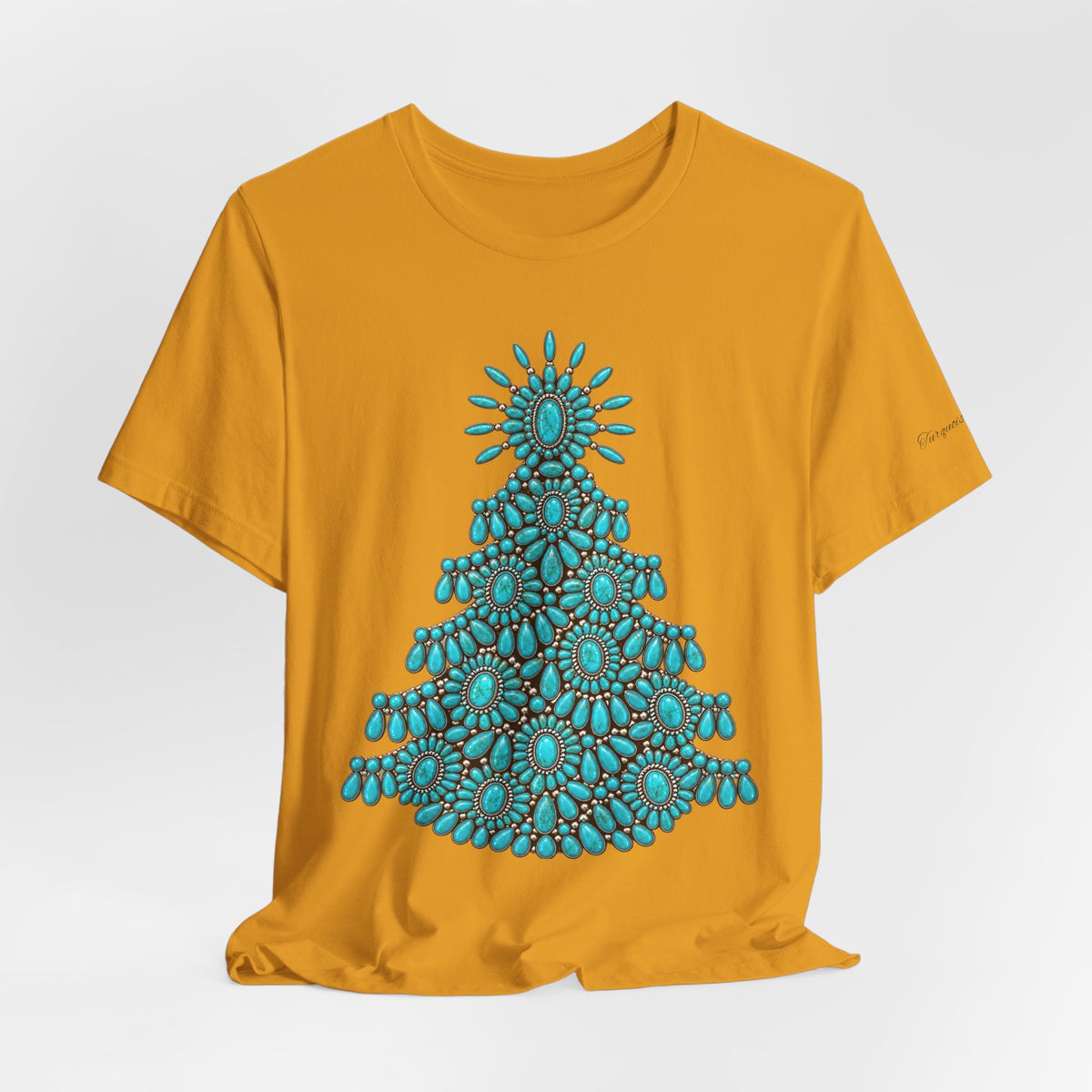 Turquoise Conch Christmas tree Short Sleeve Tee