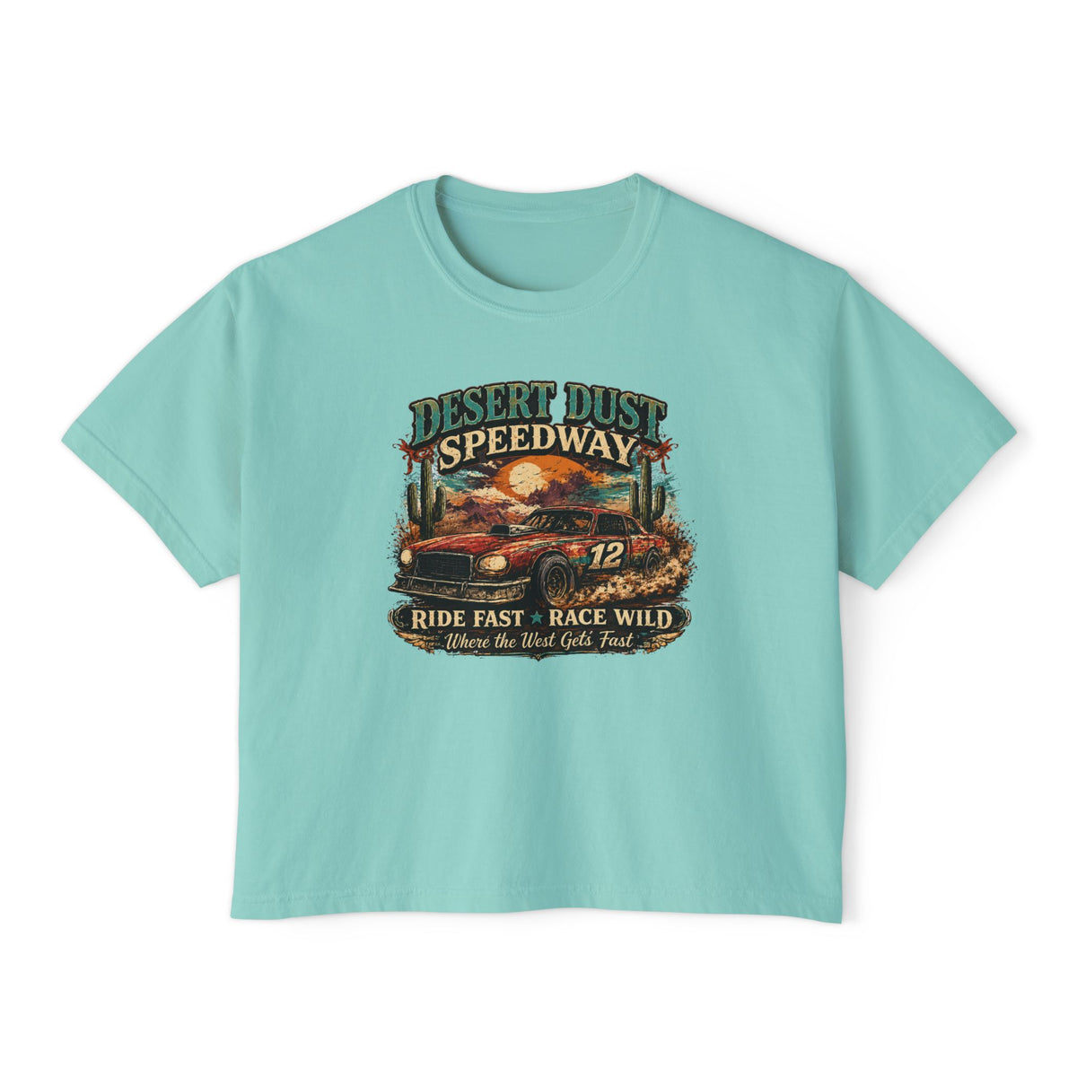 Desert Dust SpeedwayWomen's Boxy Tee