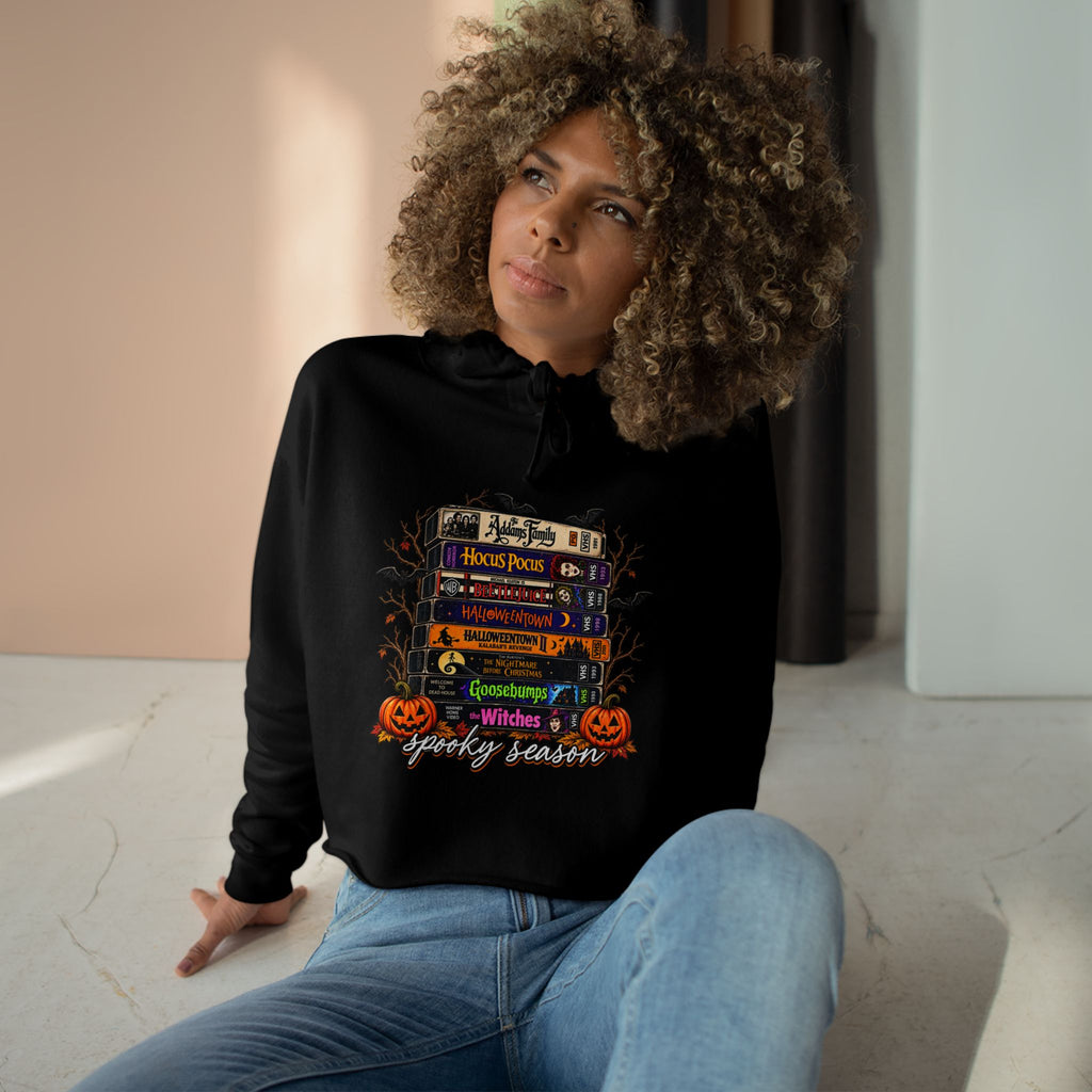 Spooky season Crop Hoodie