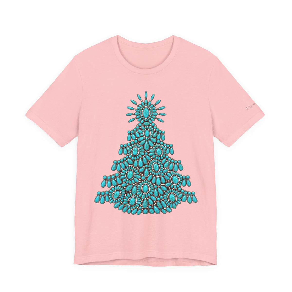 Turquoise Conch Christmas tree Short Sleeve Tee