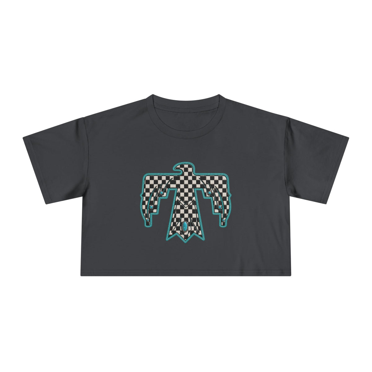 T-Bird checkered cropped T