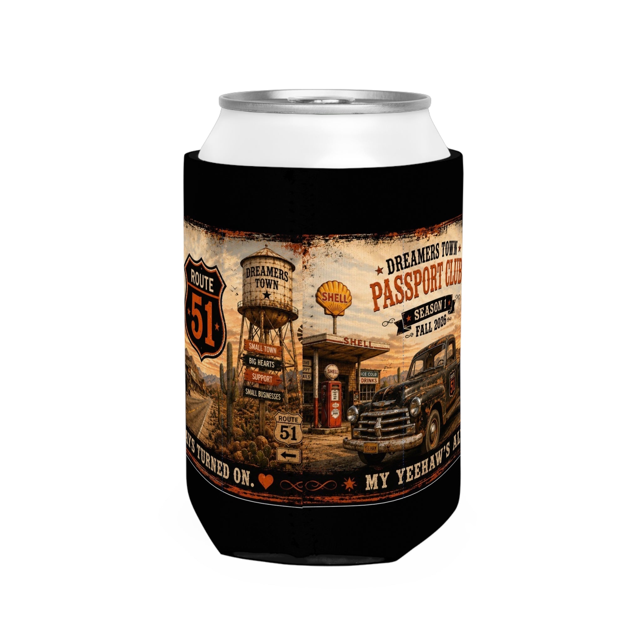 Dreamers Town Can Cooler Sleeve
