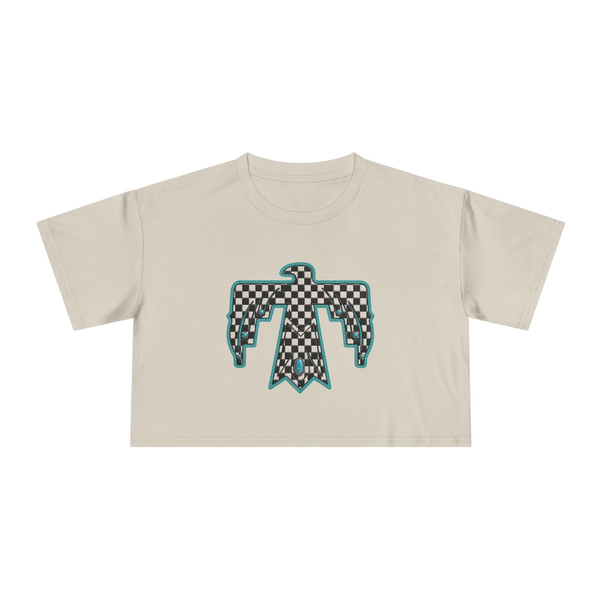 T-Bird checkered cropped T