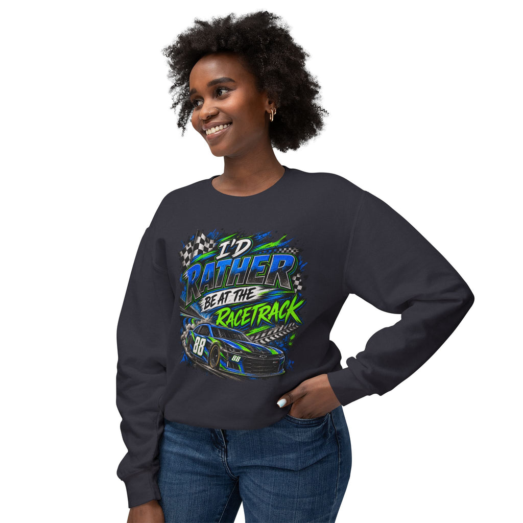 Rather be racing Lightweight Crewneck Sweatshirt