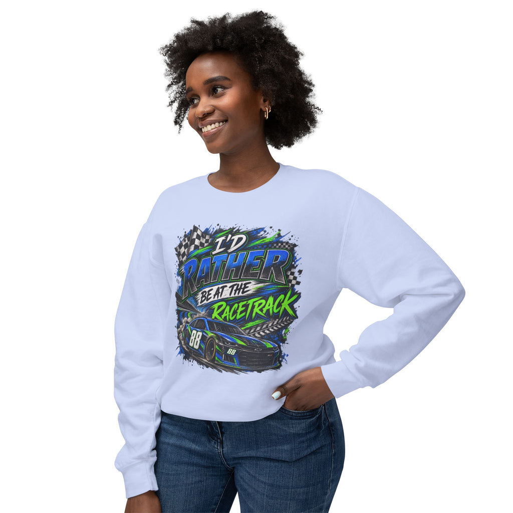 Rather be racing Lightweight Crewneck Sweatshirt