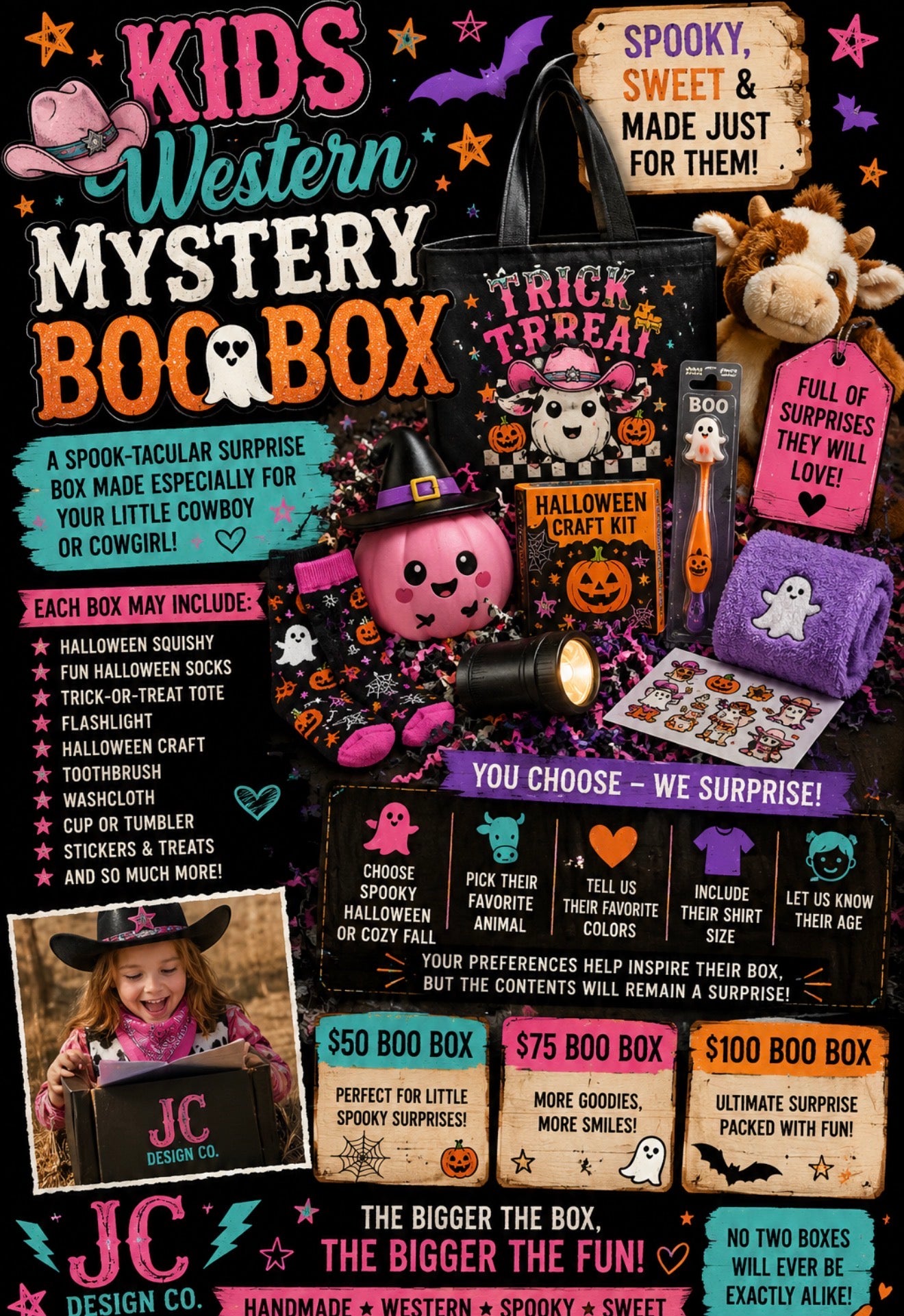 Kids small  Mystery Boo Box