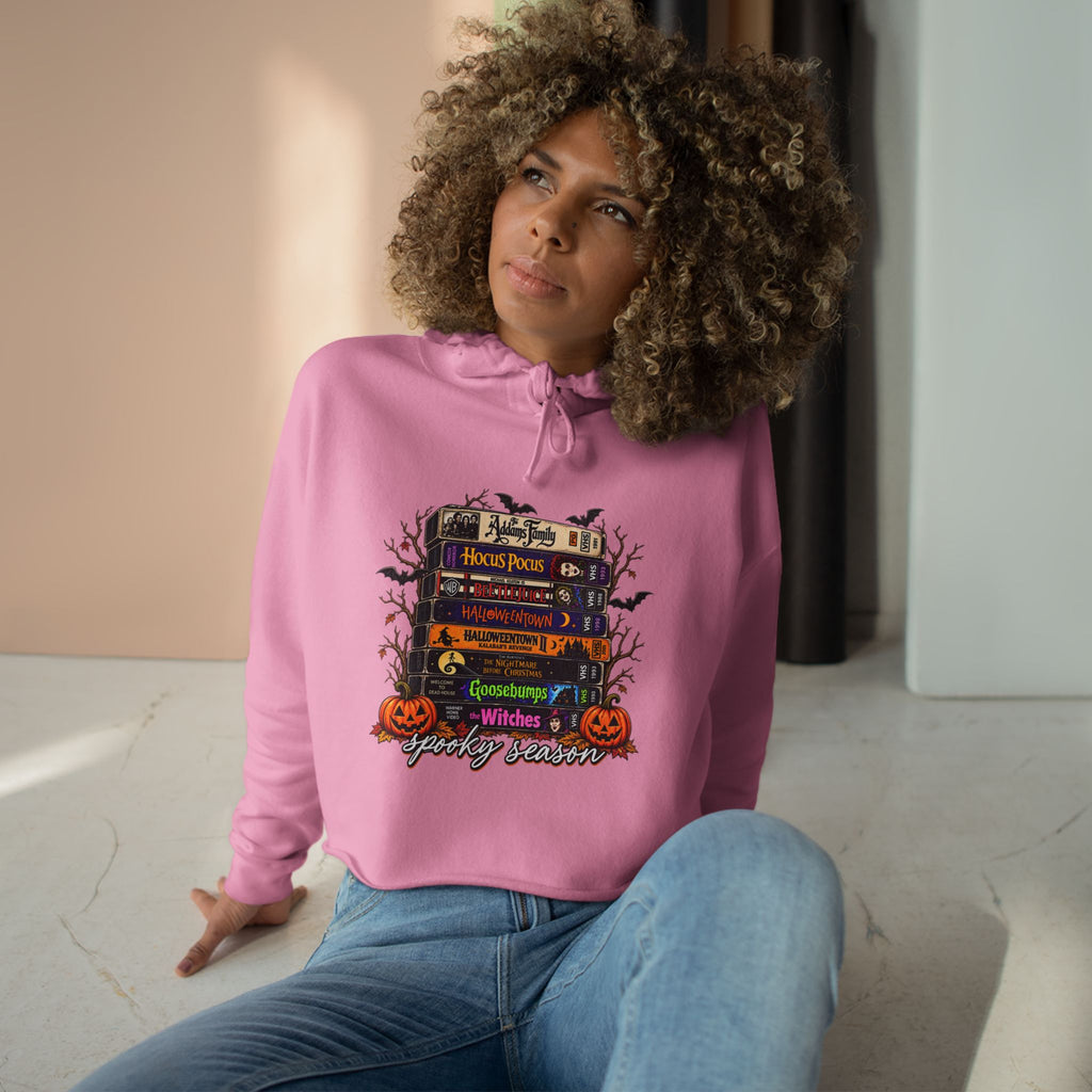 Spooky season Crop Hoodie