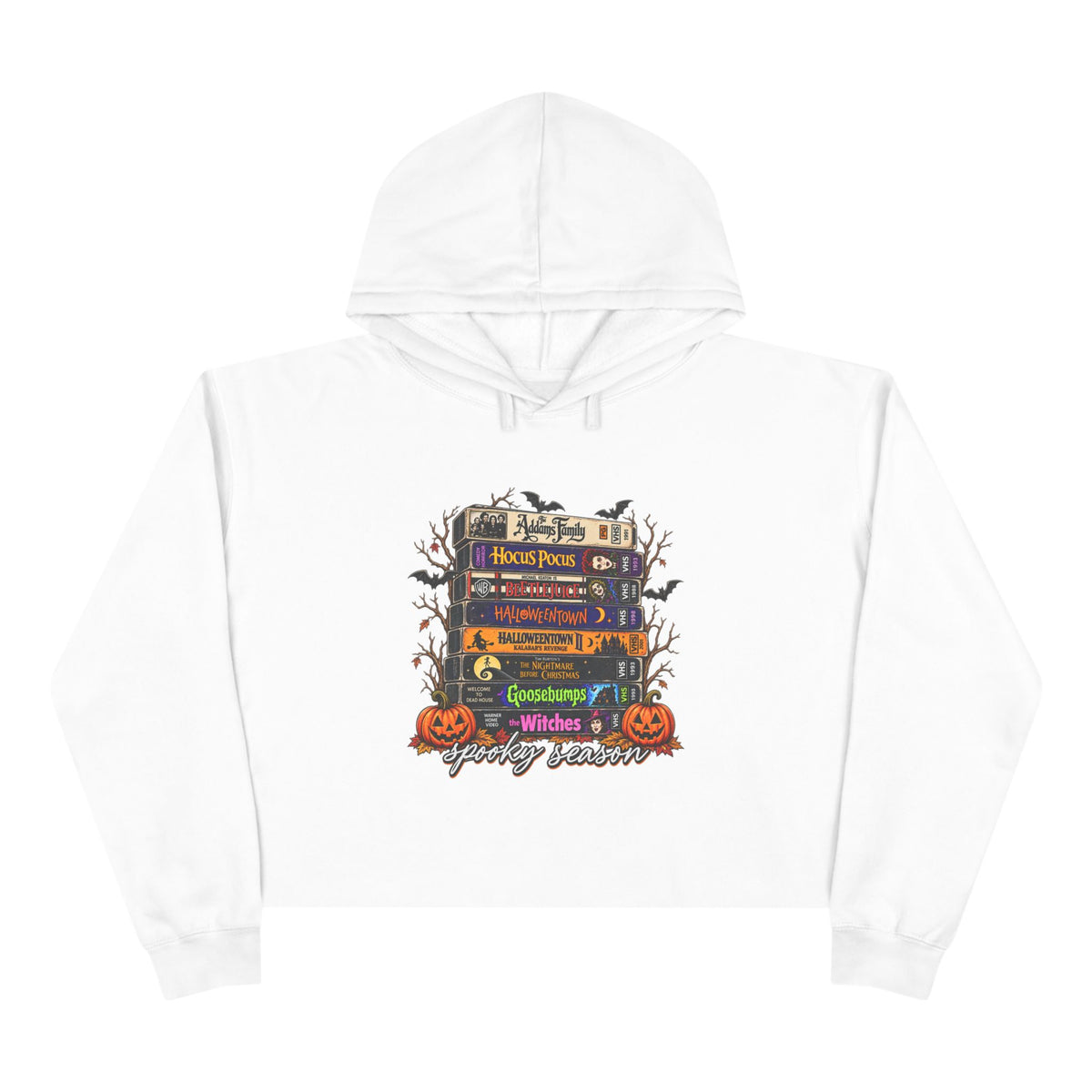 Spooky season Crop Hoodie