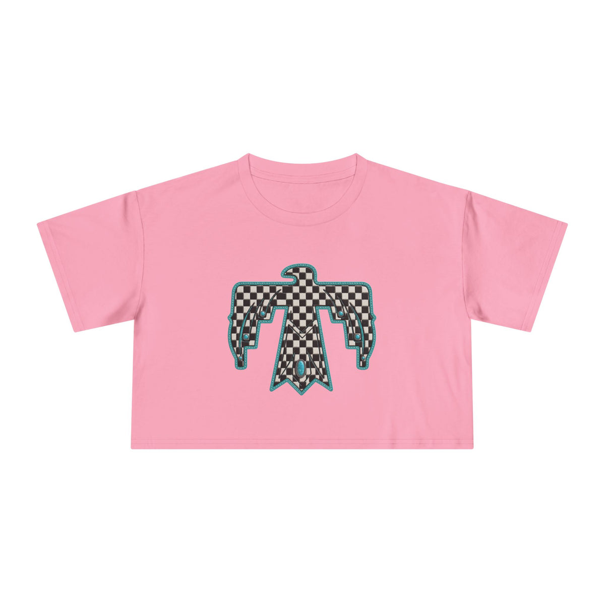 T-Bird checkered cropped T