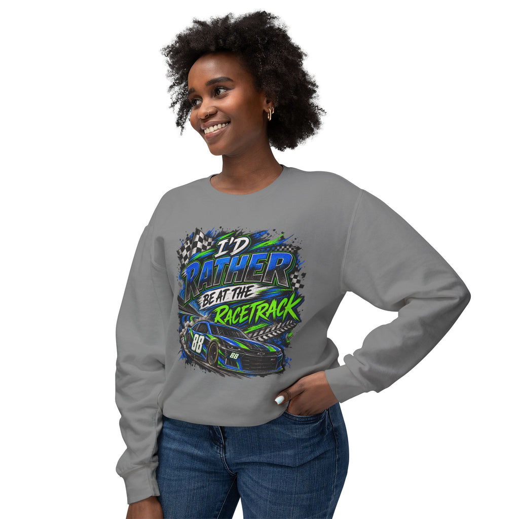 Rather be racing Lightweight Crewneck Sweatshirt