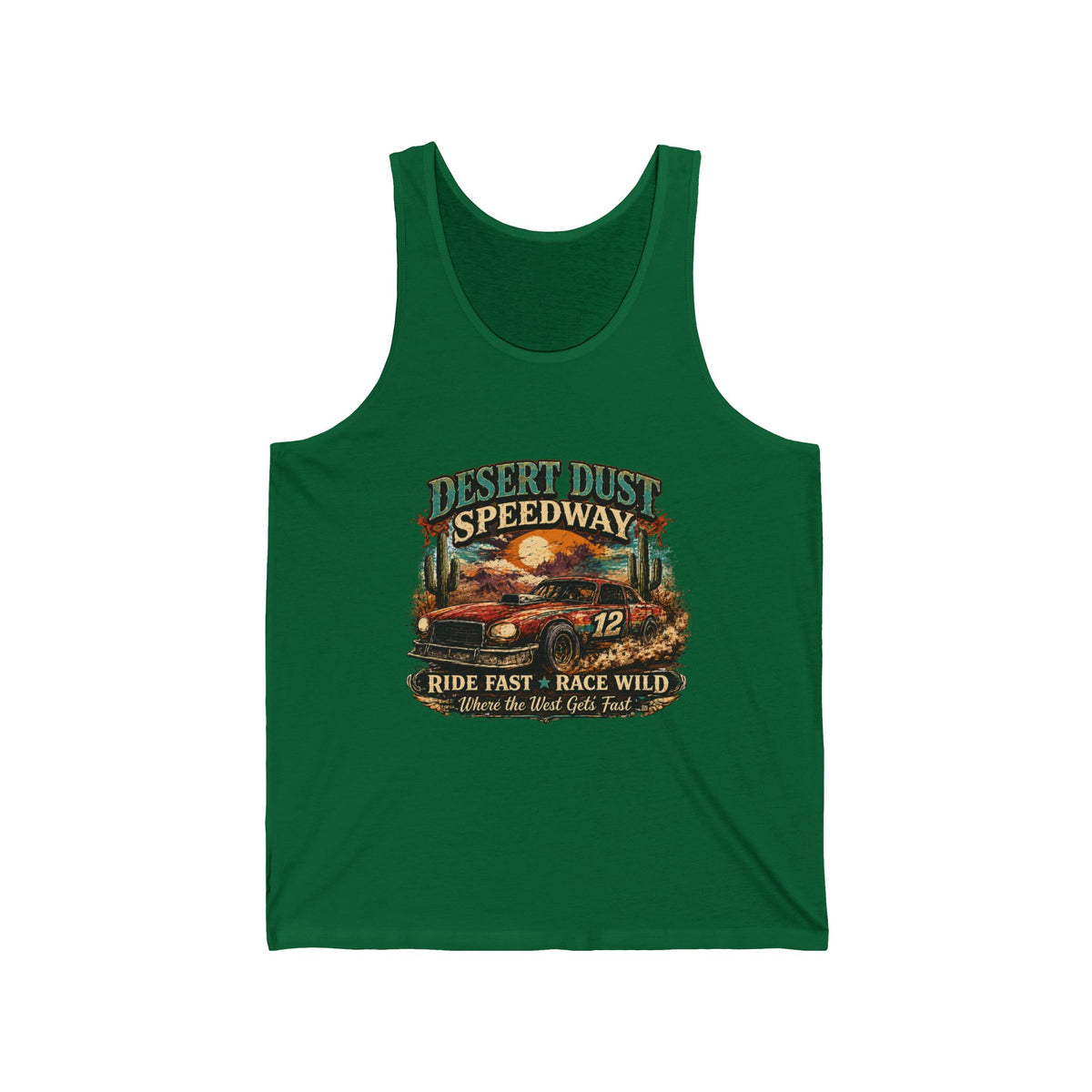 Desert Dust Speedway Unisex Jersey Tank