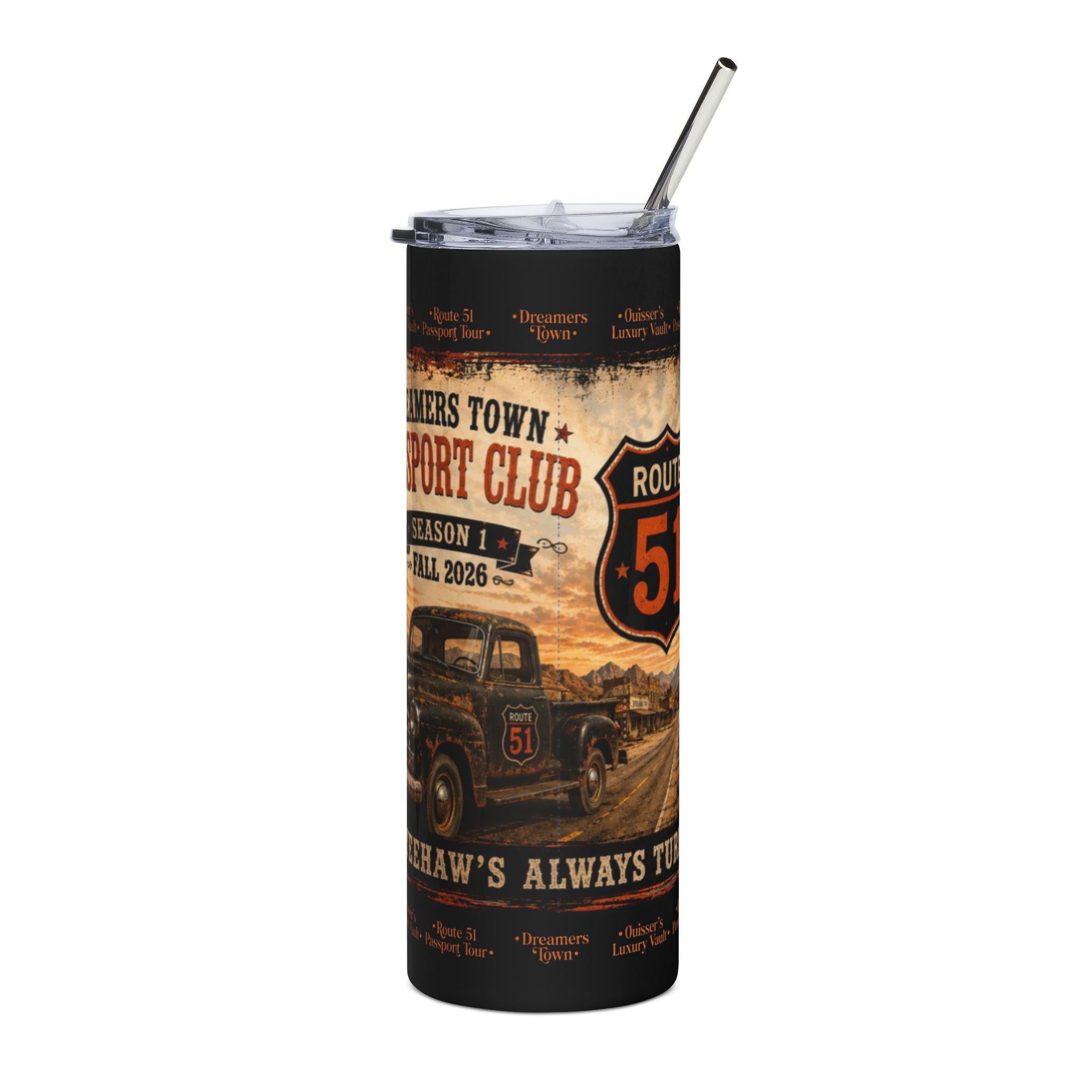 Dreamers Town Stainless Steel Tumbler, 20oz