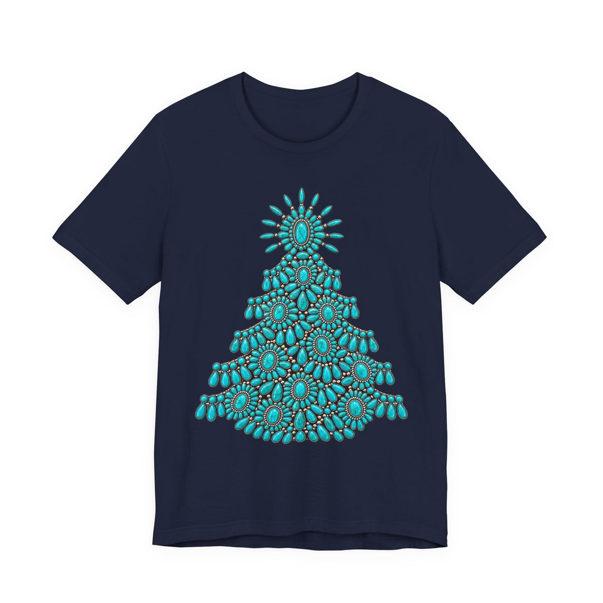 Turquoise Conch Christmas tree Short Sleeve Tee