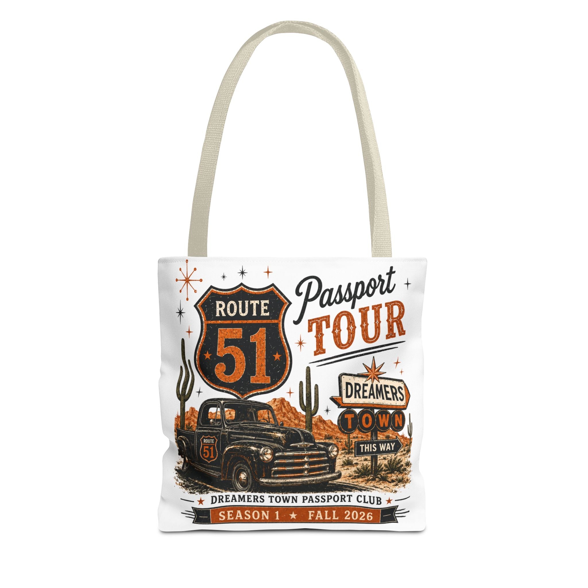 Route 51 Passport Tour Tote Bag (AOP)