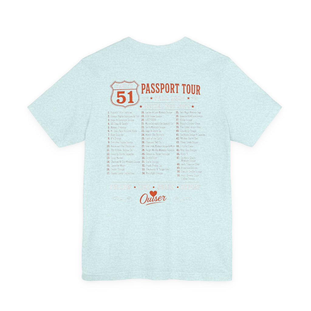 Dreamers Town Route 51 Passport Tour Tee