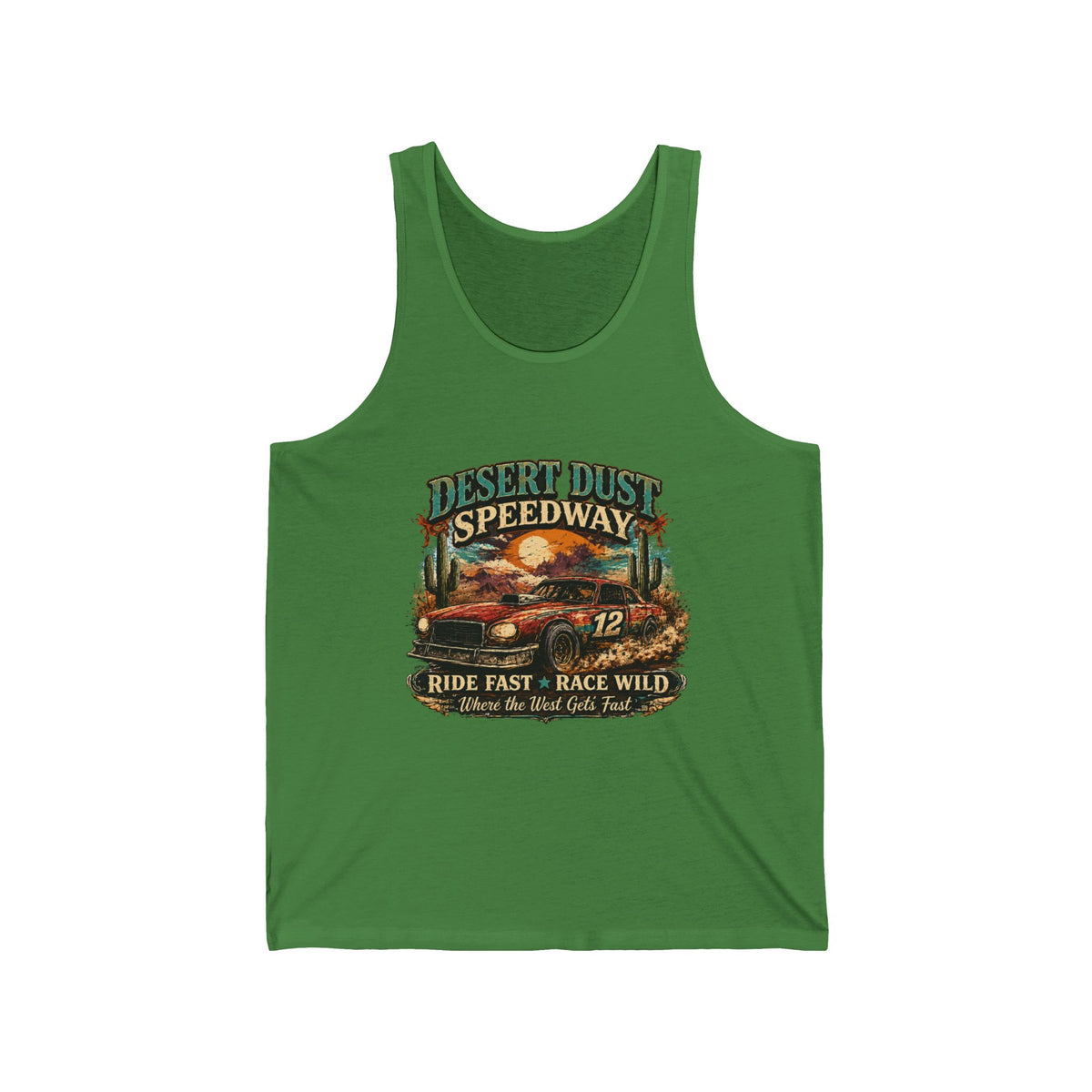 Desert Dust Speedway Unisex Jersey Tank
